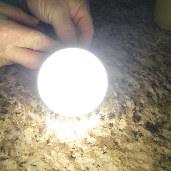 LEVITON 9855-LED KEYLESS LAMPHOLDER 10W 120VAC 60Hz LED BULB w/LAMP GUARD WHITE - Picture 6 of 6